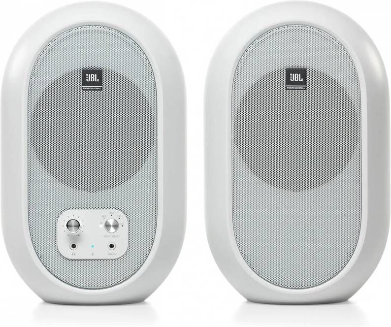 JBL 104 BTW studiomonitorset met bluetooth wit(2 stuks )