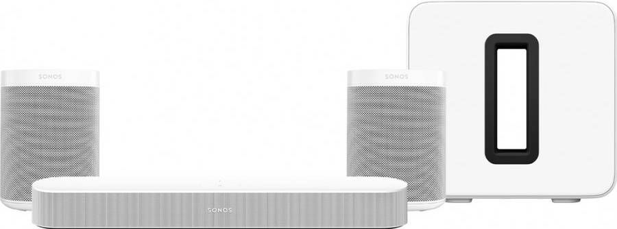 Sonos Beam Gen2 Wit 5.1 + One(2x)+ Sub G3