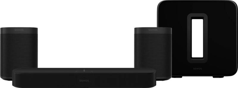 Sonos Beam Gen2 Zwart 5.1 + One(2x)+ Sub G3