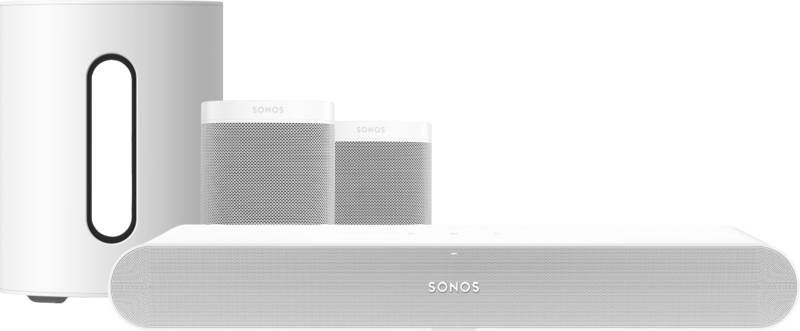 Sonos Ray 5.1 + One(2x)+ Sub Mini Wit
