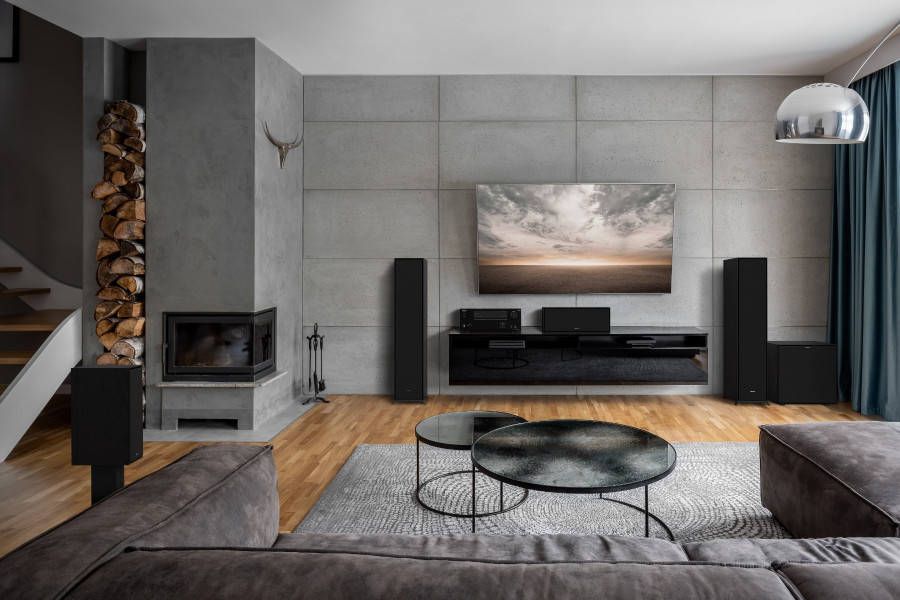 Klipsch Onkyo TX NR6100 7.2 receiver + Reference home cinema systeem 2 Zwart