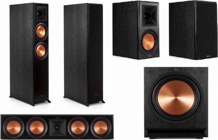 Klipsch RP 8000F Home Cinema 5.1 Systeem Zwart