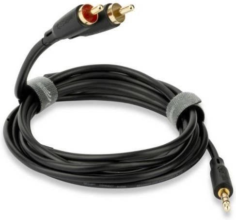 QED Connect 3, 5mm Jack naar phono kabel 0, 75 meter