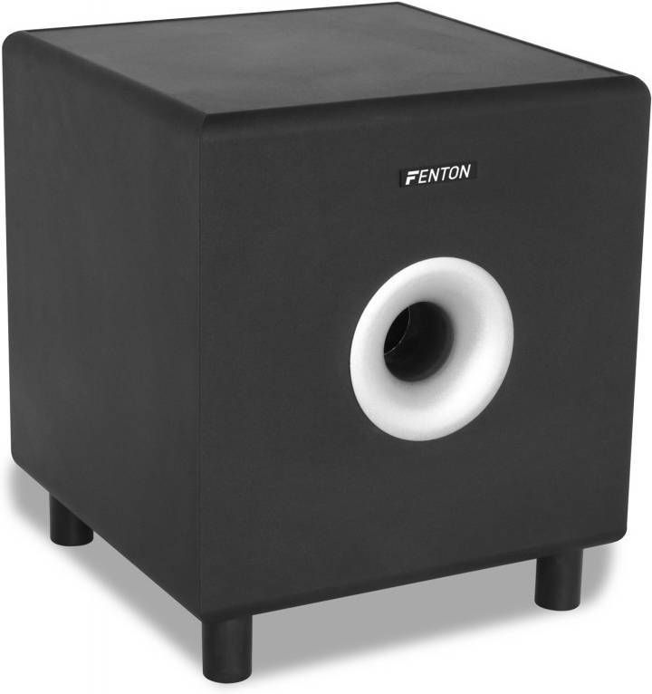 Fenton SHFS08B actieve subwoofer 8" voor home cinema Zwart