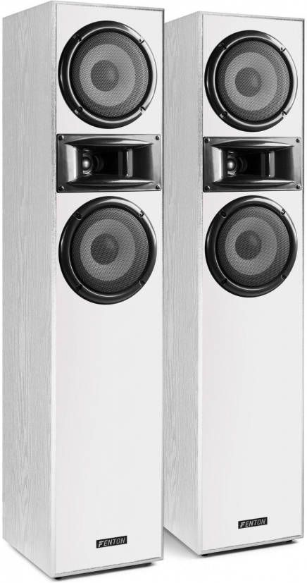 Fenton SHF700W hifi speakerset 400W 2x 6.5" Wit