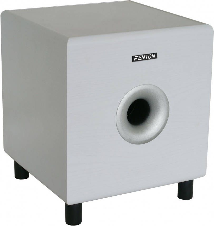 Fenton SHFS08W actieve subwoofer 8" voor home cinema Wit