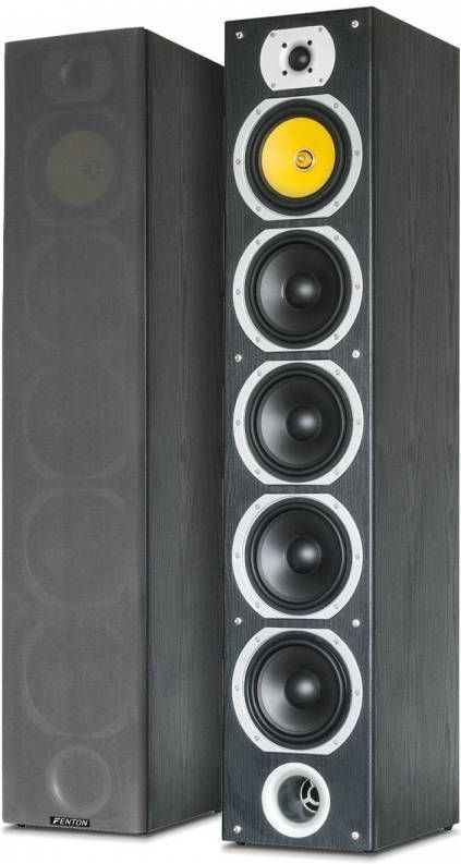 Fenton SHFT57B hifi speakers 600W 4 weg Set van 2