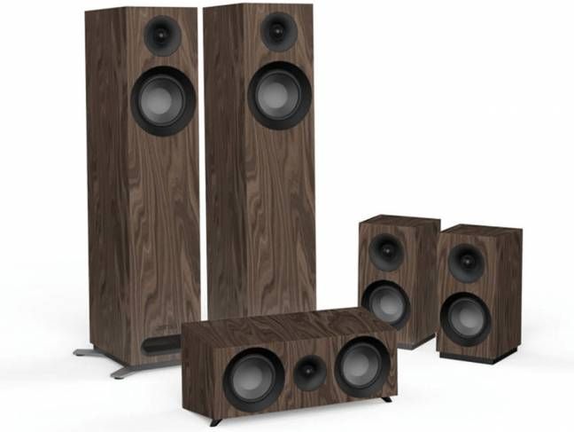 Jamo : S 805 HCS Home Cinema Systeem Walnoot
