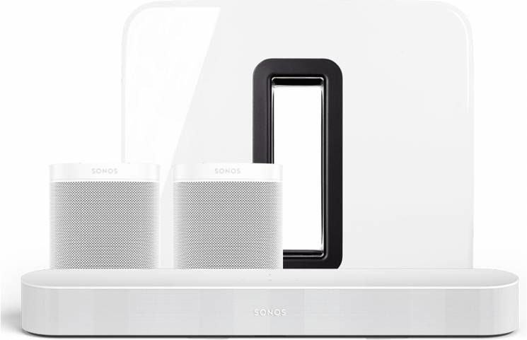 Sonos 5.1 Home Cinema Set Beam en One SL Wit