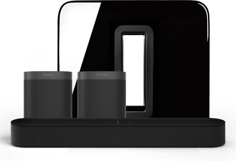 Sonos 5.1 Home Cinema Set Beam en One SL Zwart